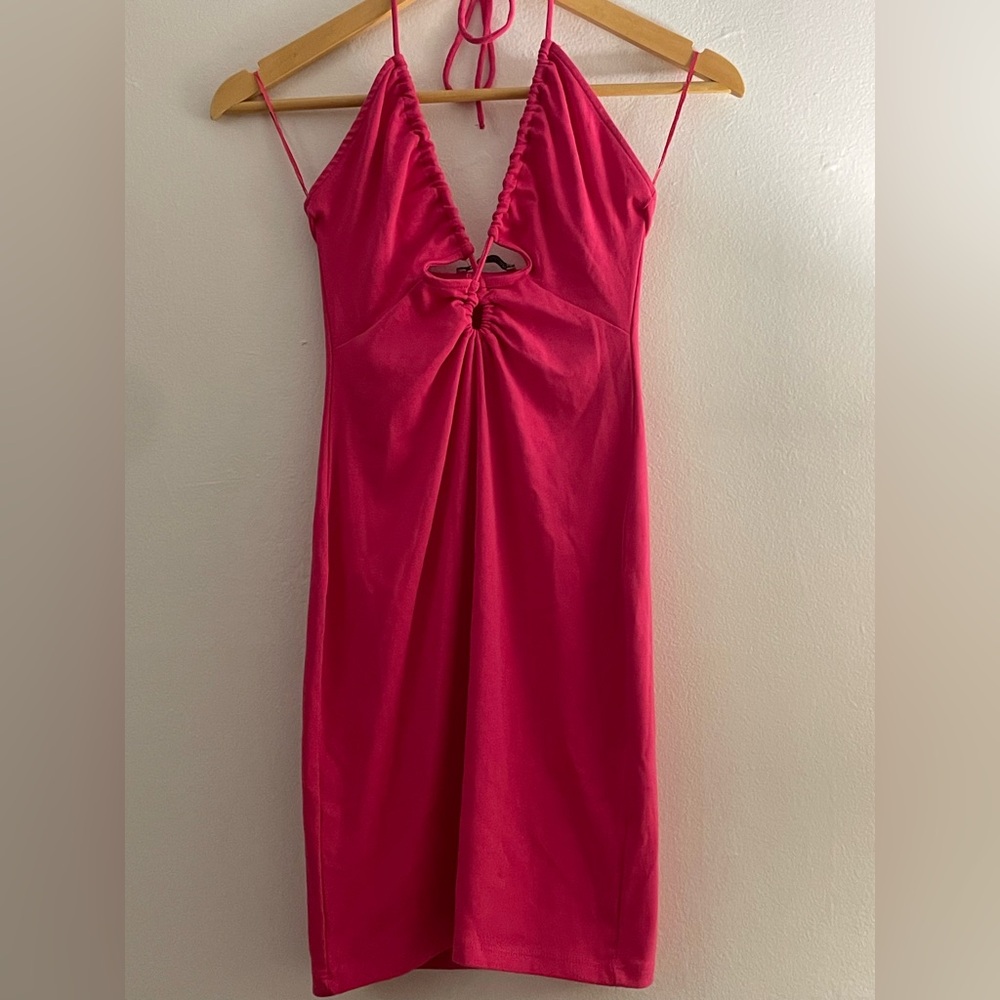 ZARA Cocktail Mini Halter Sleeveless Dress